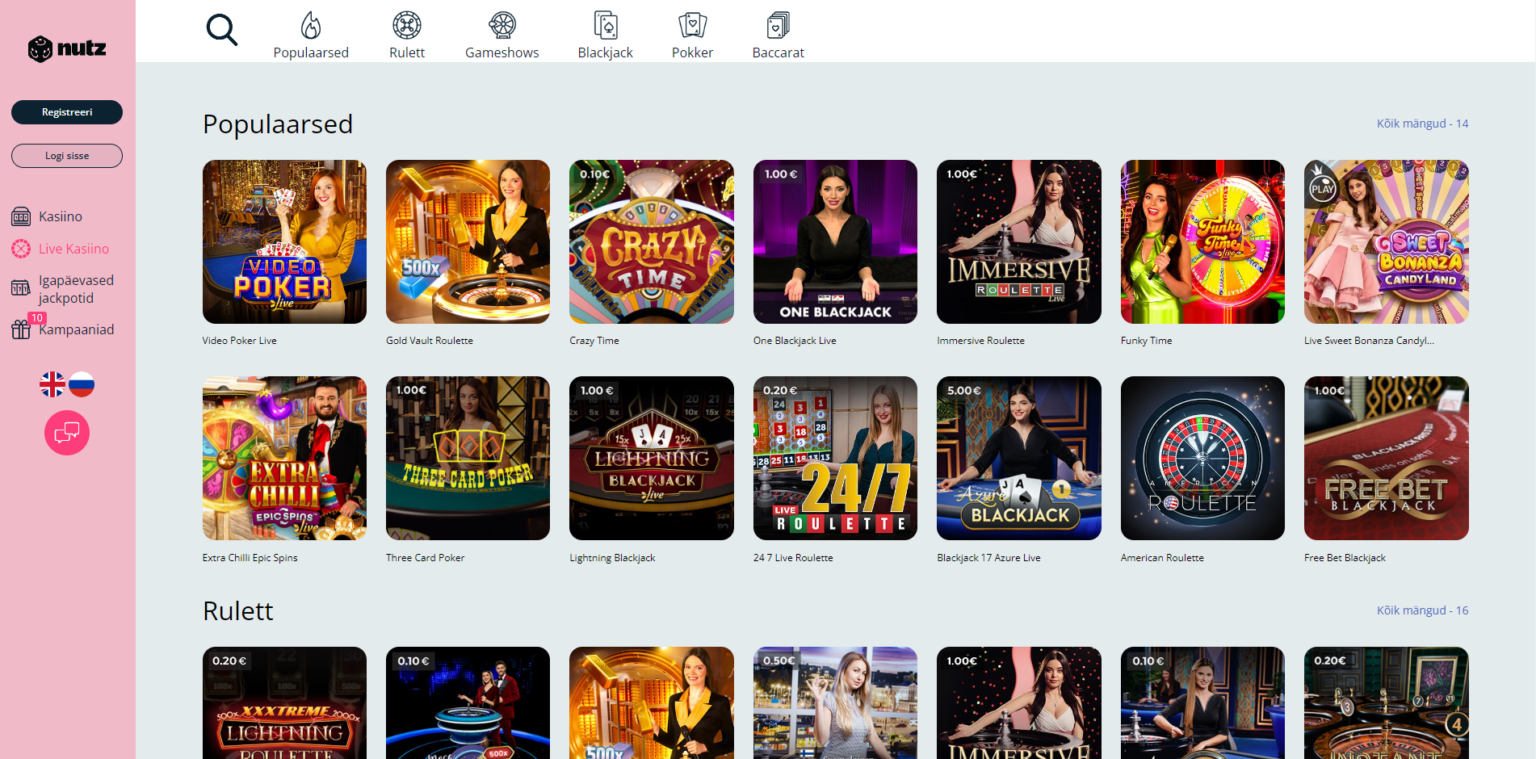 nutz-live-kasiino