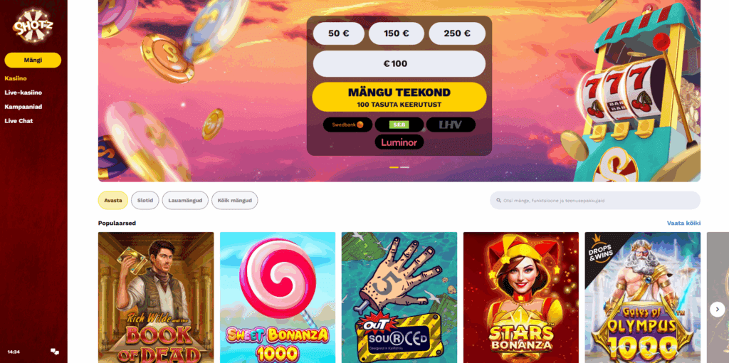 Shotz casino